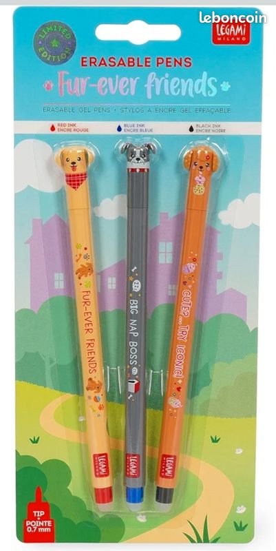 Lot 3 stylos legami chien neuf (image 1)
