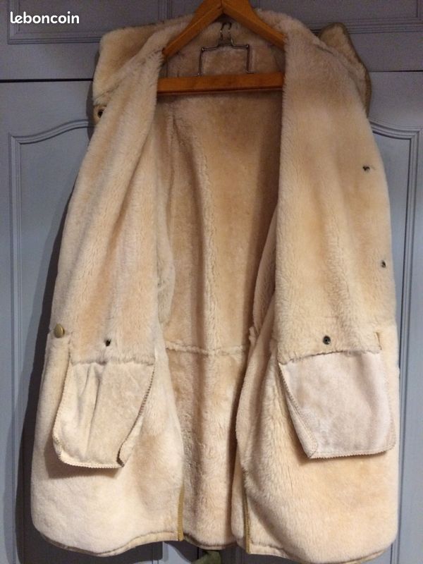 Manteau Femme Réversible En Cuir De Mouton Retourné Gérard Darel - Beige - Taille 40