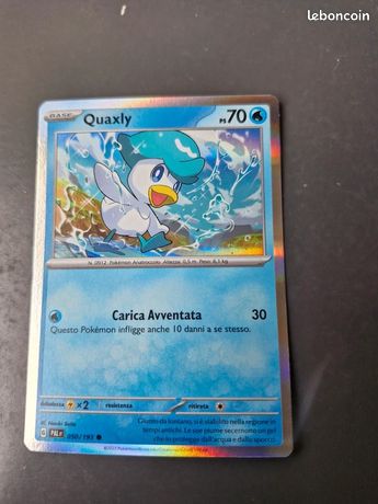 Quaxly Pokmon card / Carta Pokmon Quaxly / Carte Pokmon Coiffeton -  Collection