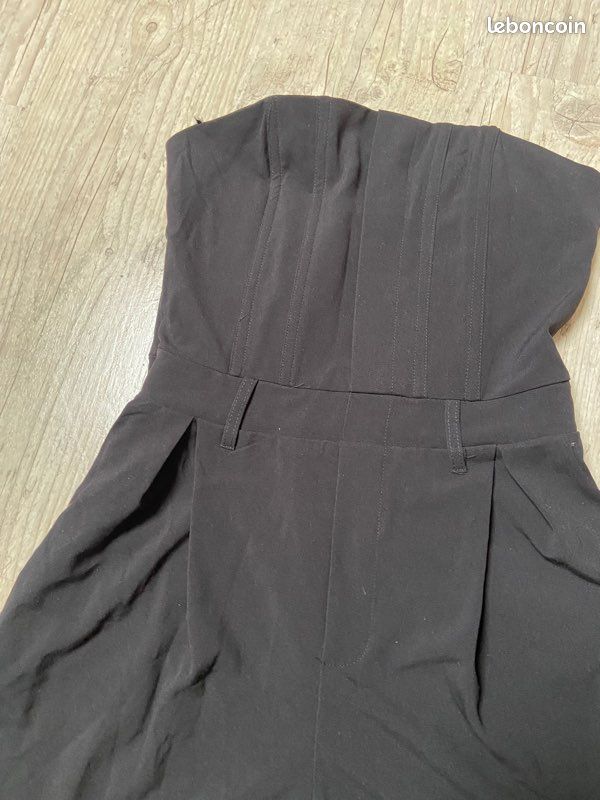 Combinaison pantalon bustier noire (image 2)