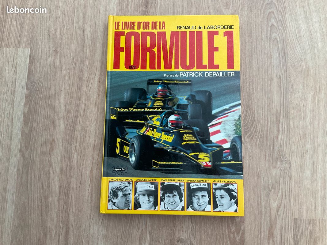 Lot De 5 Livres D'or Formule 1 - Prost, Senna, Ferrari, Fiches Techniques 1978, Rare