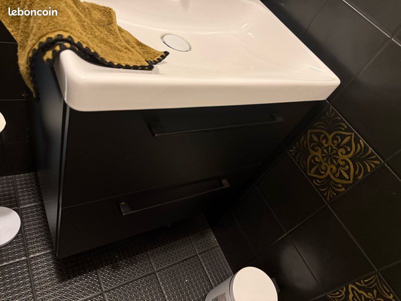 Meuble lavabo, vasque et mitigeur (image 2)