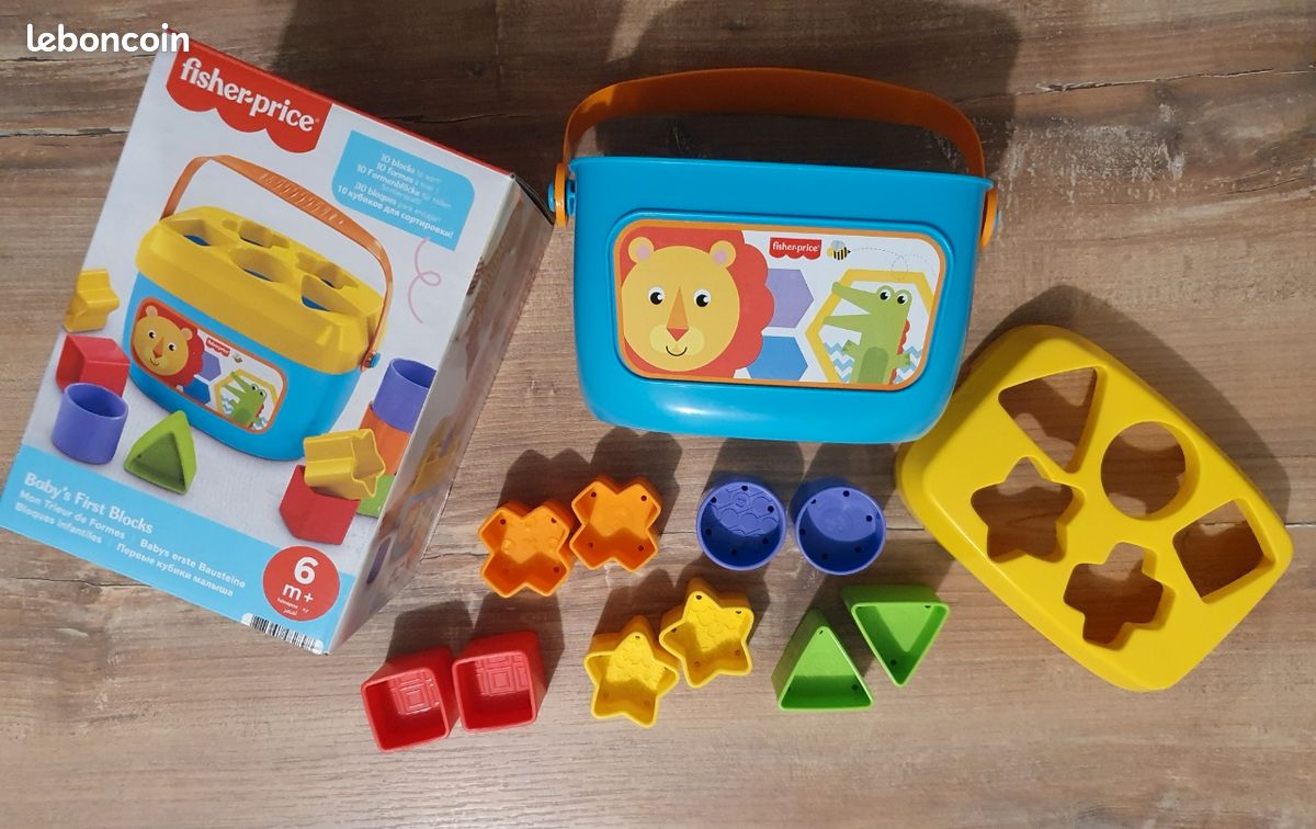 Jeu bébé jouet éveil- Fisher-Price Mon Trieur de Formes boite avec