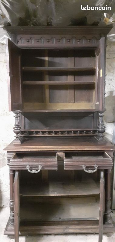 Buffet en bois massif foncé dernier prix (image 2)