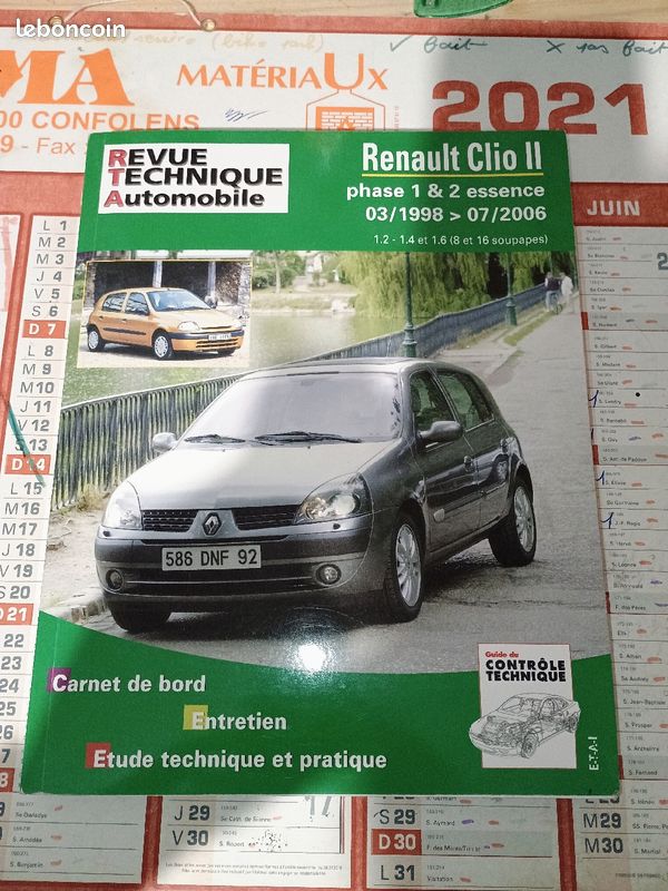 Renault Clio II - phase 1 & 2 essence, 03-1998 > 07-2006