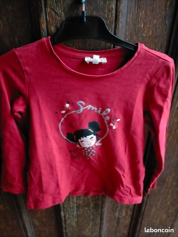Tunique Catimini Pour Fille - Taille 4 Ans - Multicouleur - 100% Coton - Occasion Très Bon état