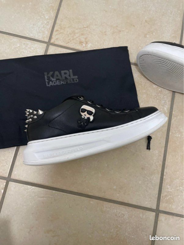 Basket effet cuir Karl Lagarfeld (image 9)
