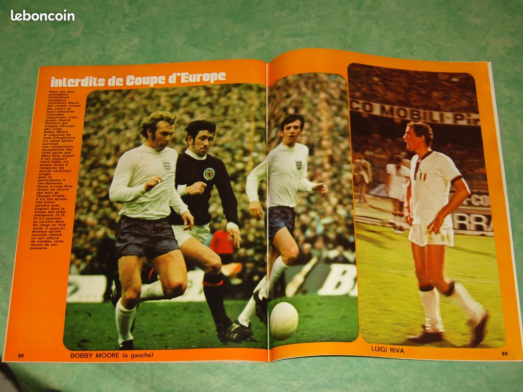Photo de presse vintage Football, Italie Vs Autriche, 1962, César