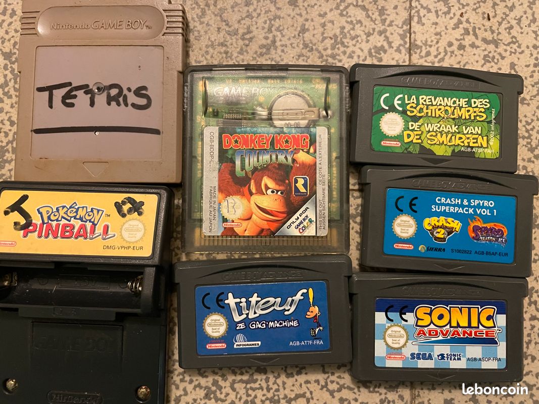 Lot de 7 jeux pour gameboy gameboy couleur et gameboy advanced (image 1)