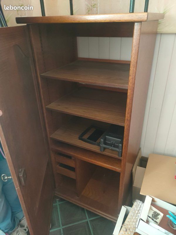 Meuble hi-fi en chêne (image 2)