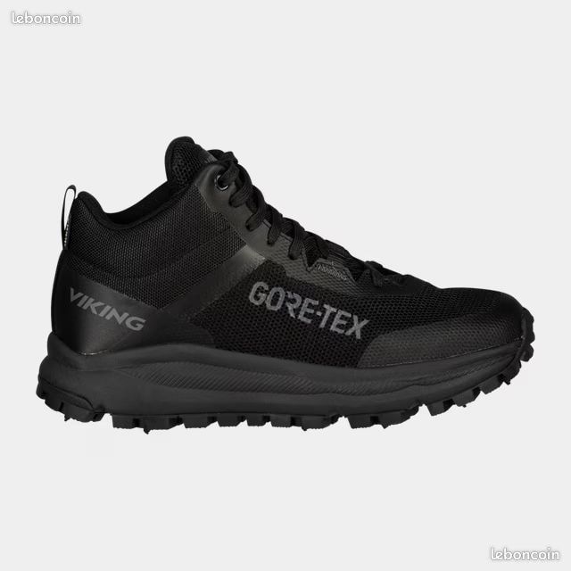 Chaussures de Marche VIKING stride spike (avec semelle cloutée) anti verglas, noires en 38, neuves (image 2)