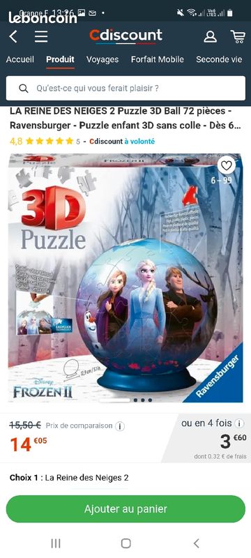 Puzzle 3d reine des neiges (image 2)