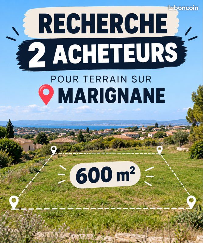 Terrain recherche acheteur · à Marignane · 200 000 €