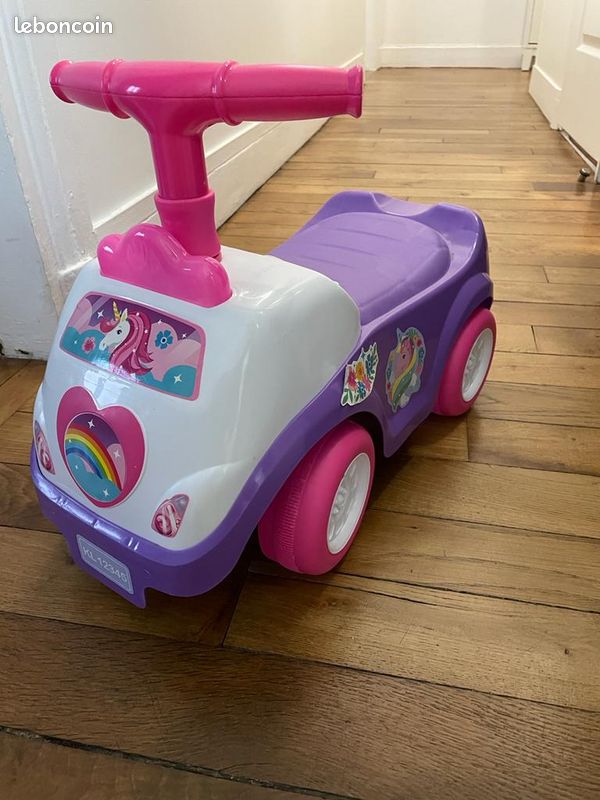 Jouets bébé / enfant - Voiture Kiddieland rose (image 1)