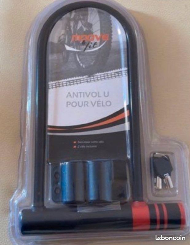 Antivol Cadenas U en acier pour Moto, Scooter et Vélo