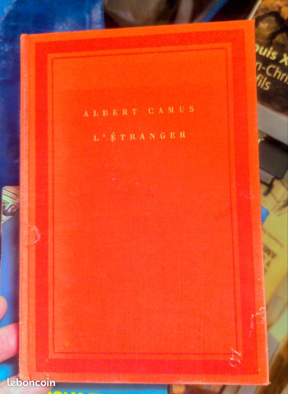 L'étranger de Camus édition numérotée Gallimard 1957 (image 1)