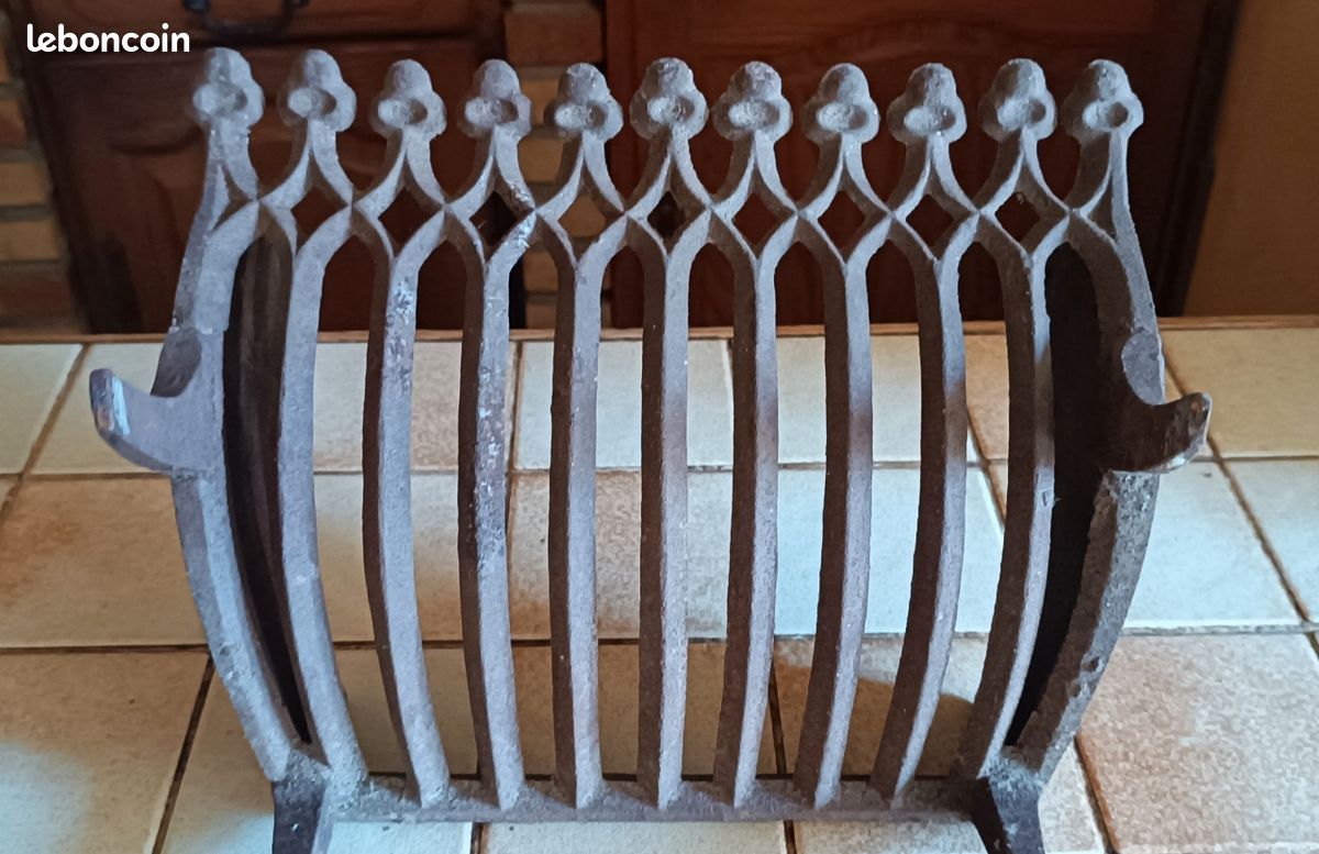 Porte buche ancien corbeille de cheminée (image 4)