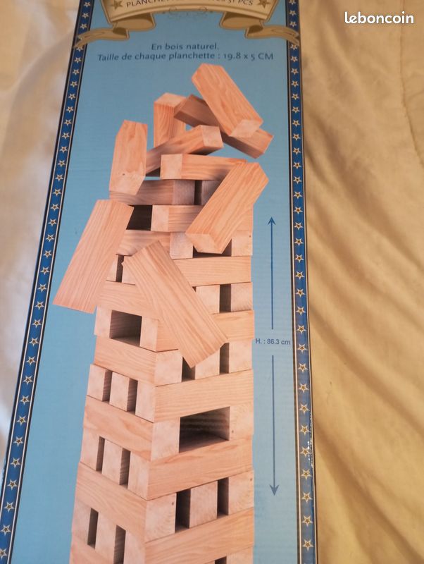 Jeu de construction géant en bois neuf "katy" (image 2)