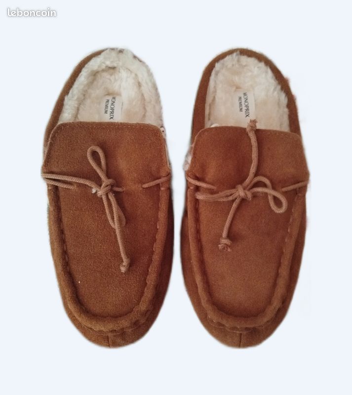 Chaussons Fourrés Chausson Monoprix Homme Chaussons