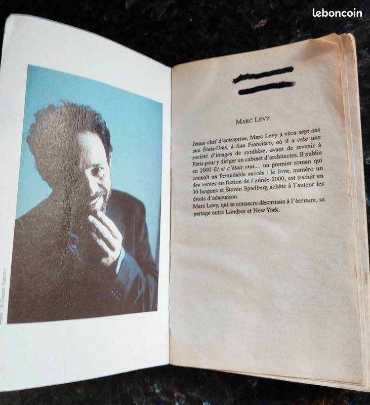 Marc Levy et si c'était vrai livre roman pocket
Un peu usé
À venir chercher ou livraison à proximité
Envoi rapide proposé
Pas de PayPal ni paylib ni paye pas
Merci (image 5)
