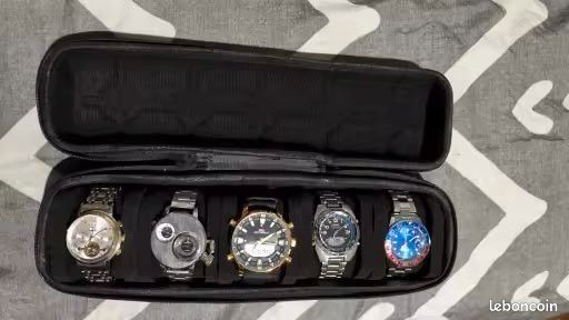 Boîte de voyage pour 3 montres Boîte à montres à 3 emplacements Organisateur de