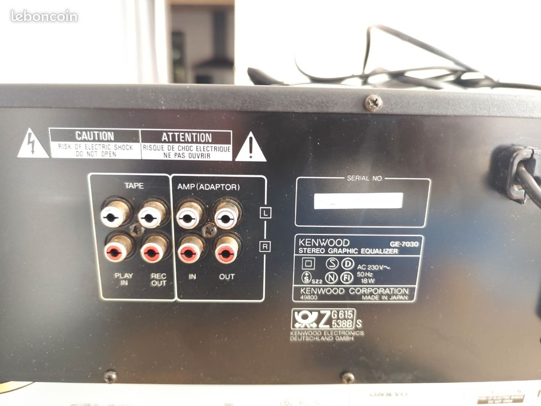 Égaliseur Graphique Stéréo Kenwood GE-850 – HiFi Vintage – Japon – Occasion