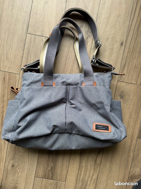 Tote Storksak Sac Ã Langer Storksak Sac à Couches 40x29x16cm Grijs Bol