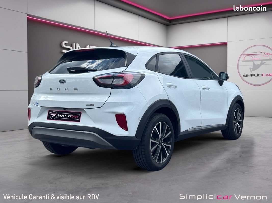 FORD PUMA 1.0 ECOBOOST 125 MHEV TITANIUM Caméra de Recul Carplay Sièges massant Garantie 12 mois (image 8)