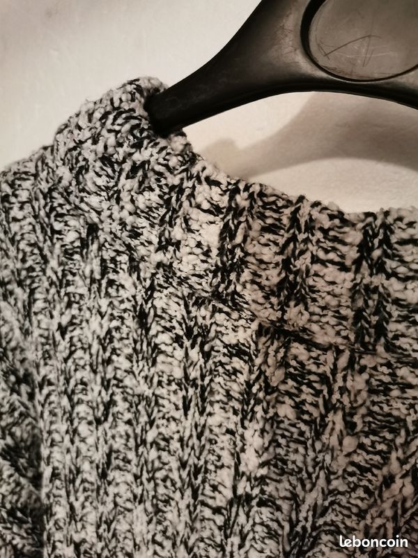 Tricot noire blanc (image 2)