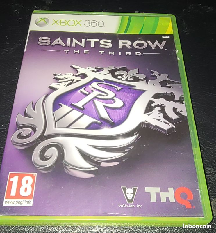 Jeu Saints Row The Third Xbox 360 - Complet Avec Notice, Version PAL FRA, état Correct