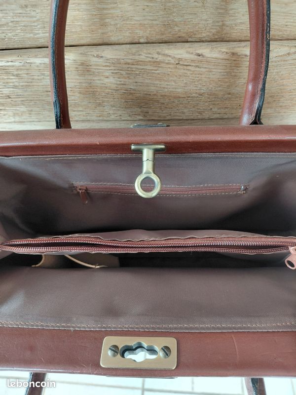 Grand sac cuir vintage (image 3)