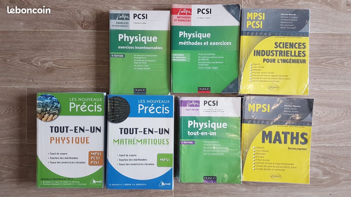 Livres prépa scientifique (image 1)