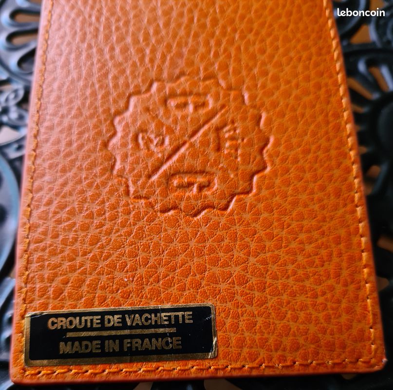 Étiquette De Valise En Cuir Orange Metallixity – Avec Protection Privée – 1 Pièce