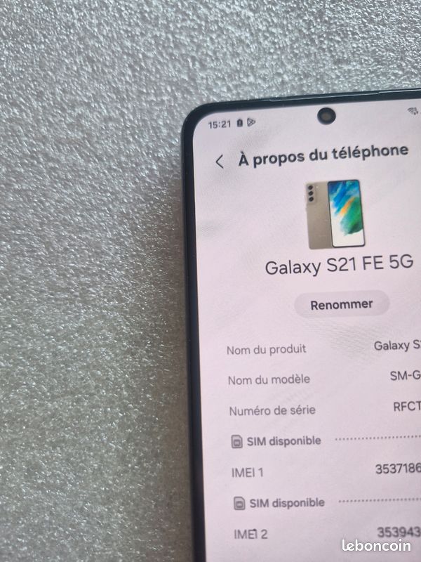 Samsung galaxy s21 fe très bon état SM-990B/DS (image 4)