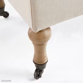 Lot de 4 Pieds à roulettes Hauteur 18,5 cm à visser filetage M6 (image 2)