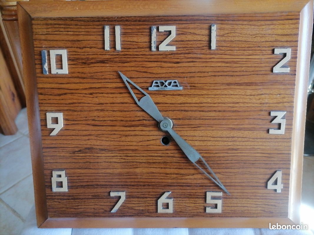 Pendule bois axa vintage (image 1)