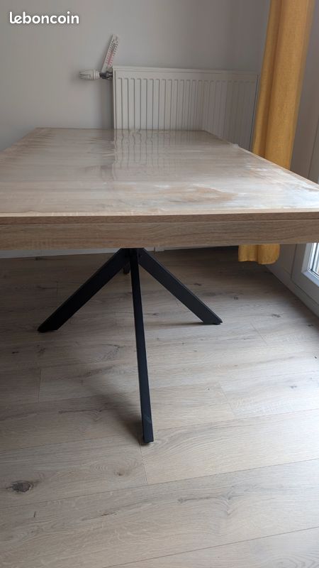Table à manger extensible avec rangement (image 1)