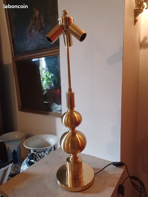 Grande lampe Hollywood dorée (image 6)