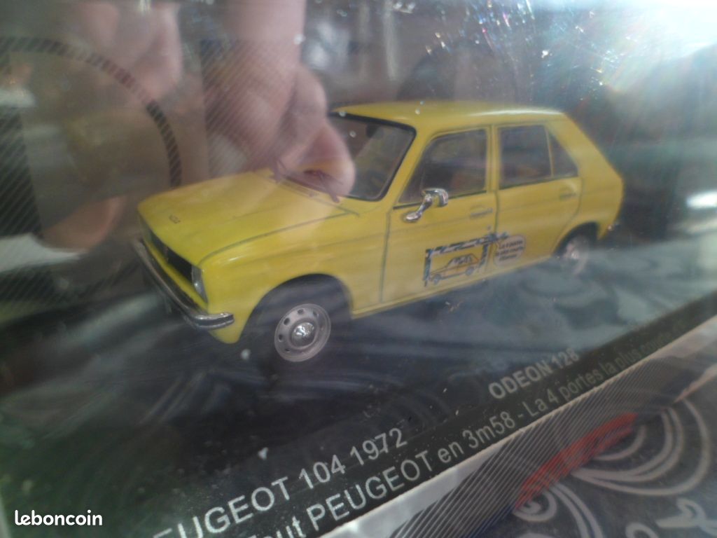PEUGEOT 104 Orange de 1972 Voiture de Collection 1/43 Série Limitée à 504 PCS