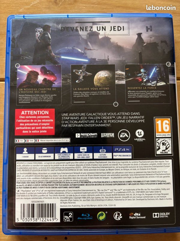 Star Wars Jedi Fallen Order PS4 (image 2)