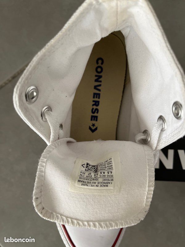 Converse blanche (image 2)