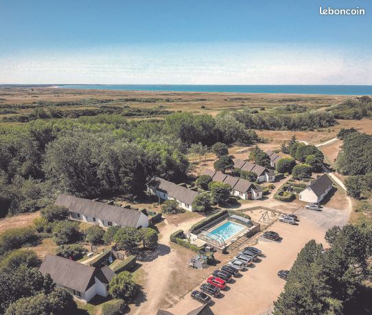 Dernières opportunités-Erdeven-Kerhillio-Résidence privée au pied des dunes avec piscine-Maison T2 36m2 avec jardin-Parkings