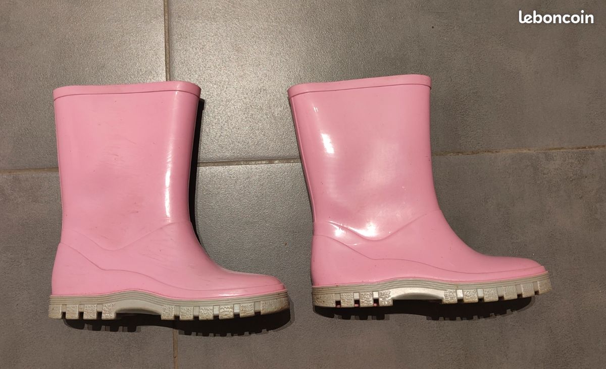 Bottes ROSA LIPTY En Daim Rose Pâle Taille 35 - Bottillon Occasion Avec Léger Usage