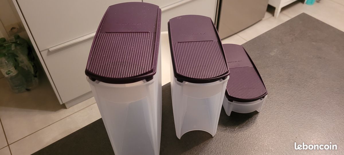 Tupperware lot 4 boites modulaires pop 1,6L - Arts de la table