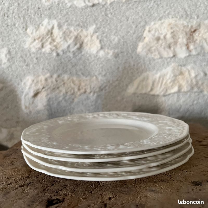 Ensemble de 4 assiettes à dessert anglaises (image 3)