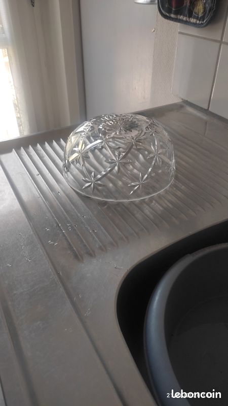 Vend vintage Beau Saladier Coupe de Fruits Cristal de Saint Louis (image 7)