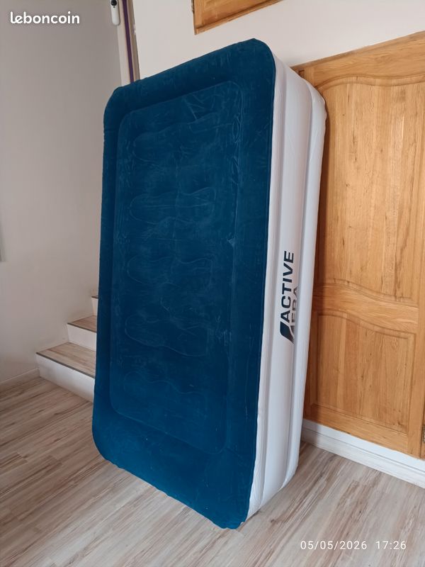 Active Era Matelas Gonflable 2 Personnes Avec Pompe Intégrée - Lit Camping Confort