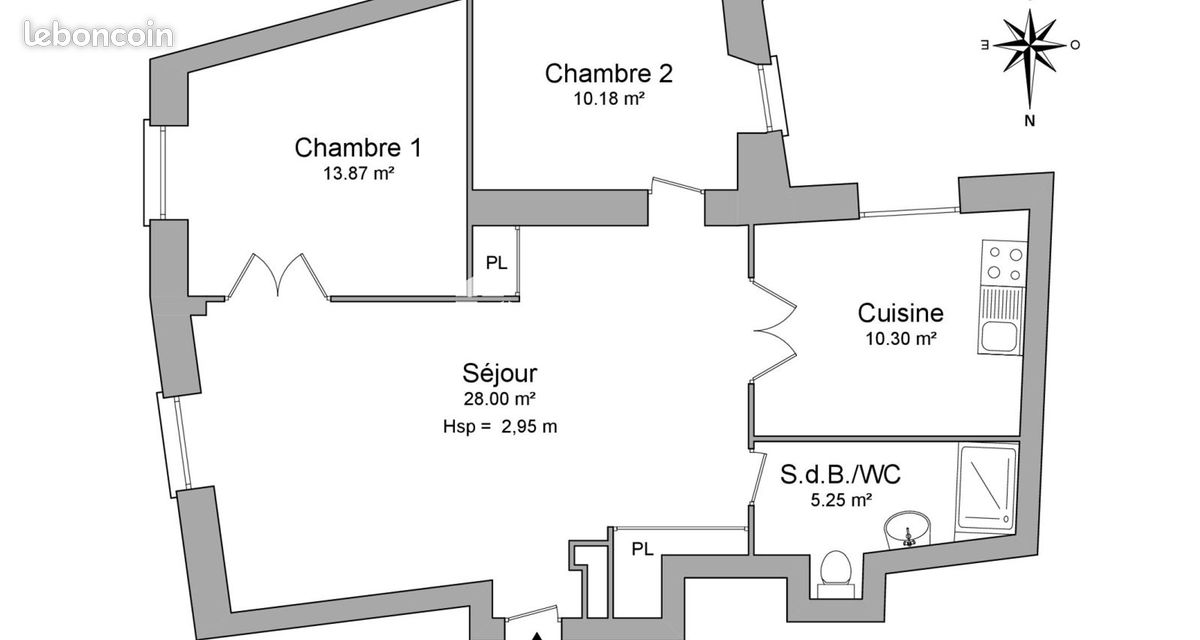 Appartement 3 pièces 68 m² · à Nîmes · 68 m² · 667 €/mois