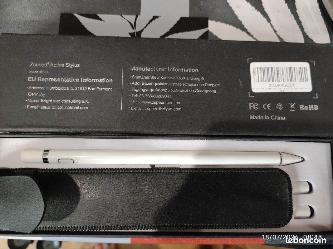 Stylet Téléphone ou tablette Zspeed Blanc (image 2)