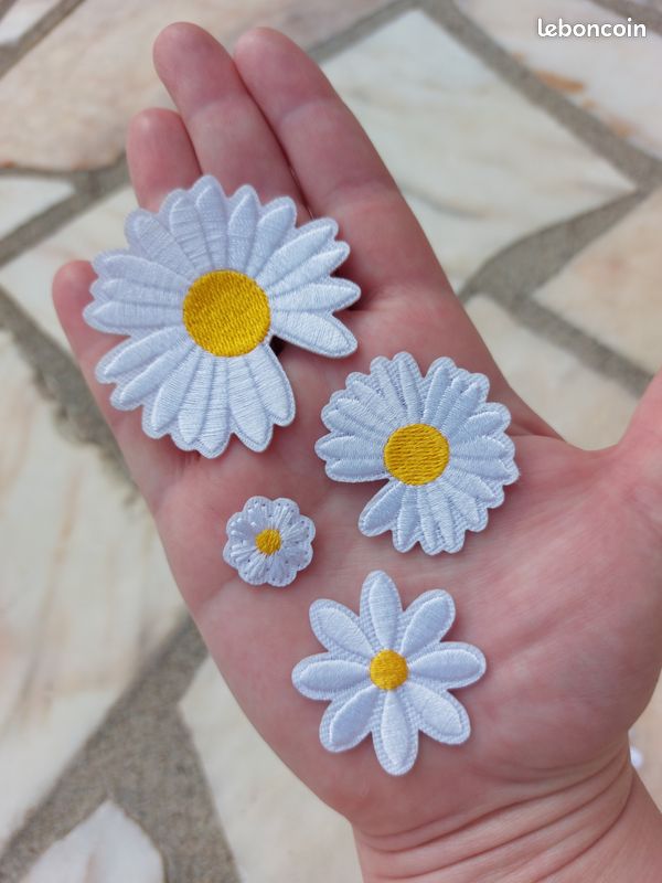 Lot De 20 écussons à Coudre En Forme De Pivoine Pour